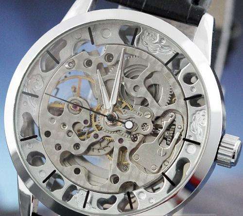 Men's Skeleton Titanium dial Automatic watch - GOER